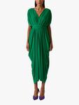 Платье миди из драпированного джерси James Lakeland, Green - фото