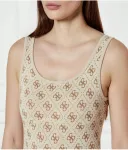 Топ Аурли Slim fit Guess Active, бежевый - фото 4