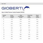 Детский вязаный пуловер с капюшоном и бархатной подкладкой Gioberti, черный - фото 3