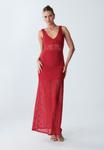 Платье макси SOLO BWLDR, красный - фото 3