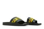 Шлепанцы Off-White Industrial Sliders 'Black Yellow', черный - фото 8