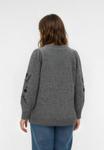 Джемпер Vero Moda Curve VMCJUTA , Medium Grey Melange/Dark Grey - фото 3