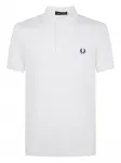 Поло с вышитым логотипом Fred Perry, белый - фото