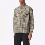 Рубашка мужская зеленая Burberry, зеленый - фото 3