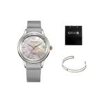 CITIZEN Часы Ecology Drive Collection Solar Quartz Movement Watch Women's Watch White Dial - фото