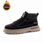 Ботинки Martin мужские черные Jeep, утепленные черным флисом - фото 7