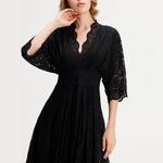 Кружевное платье с рукавами-кимоно Smart And Joy, черный - фото 2