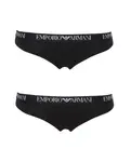 Набор из двух базовых хлопковых стрингов «Essential Cotton» Armani, черный - фото 3
