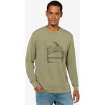 Мужской свитер с круглым вырезом 7 Peaks Super.Natural, оливковый - фото 4