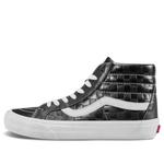 Кроссовки sk8-hi reissue 6 'checkerboard embossed - black' Vans, черный - фото