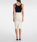 Букле юбка-карандаш Roland Mouret, кремовый - фото 3