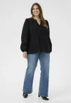 Блузка вианна Kaffe Curve, Black Deep - фото 2