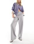 Серые брюки свободного кроя ASOS Tall - фото 5