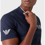 Поло с коротким рукавом EA7 8Npt21, синий - фото 4