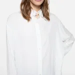 SS26 Рубашка женская Acne Studios, белый - фото 5