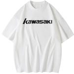 Футболка с рукавом дроп-шиплер унисекс Kawasaki, серый - фото 4