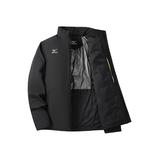 Пуховик унисекс Mizuno, серо-бежевый серый - фото 4