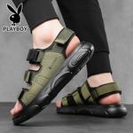 Пляжные сандалии мужские Playboy, хаки - фото 7