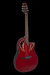 Ovation CE48 Celebrity Series Elite Сверхмелкая акустико-электрическая гитара Ruby Red - фото 3