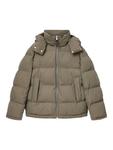 Marlo Relaxed Quilted Puffer Jacket AllSaints, Gull Brown - фото 4