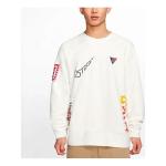 Толстовка Nike Sportswear Graffiti Printing Round Neck Pullover White, белый - фото