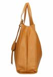 Сумка-шоппер CHICCA BORSE Tote bag, Cuoio/Cognac - фото 3