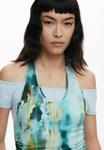 Футболка Desigual WITH DETACHABLE SHORT SLEEVES, Yellow - фото 4