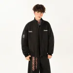 Пуховик Unisex Stand Collar Thickened Kawasaki, темно- синий (basic) - фото 9