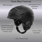 Giro Tenet MIPS Snow Helmet, Matte Black - фото 3