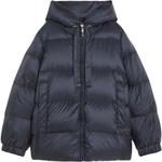 Утепленное пальто с капюшоном Max Mara MaxMara, синий - фото 3