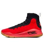 Кроссовки curry 4 'red black gum' Under Armour, красный - фото