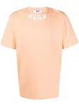 Футболка с логотипом MSGM, оранжевый - фото