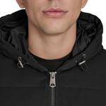 Мужская стеганая куртка-бомбер Levi's с капюшоном, Black - фото 4