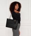 Сумка-шоппер женская Guess с тиснением, черный - фото 2