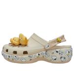(WMNS) Crocs x Peanuts Классические платформенные сабо 'Snoopy Cloud' - фото