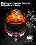 Шлем мотоциклетный ILM Motorcycle Helmet, красный - фото 5
