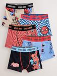 Трусы Next Spiderman, цвет Beige/Light blue/Red/Black - фото