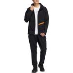 Куртка adidas Solid Color Logo Zipper Hooded Jacket Black, черный - фото 2