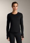 Топ OYSHO LONG-SLEEVED TECHNICAL, Black - фото