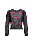 Пуловер sweeties by leo, цвет schwarz pink - фото