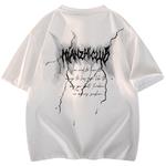 Футболка унисекс хлопковая, розовая белая (с длинным рукавом) - фото 4