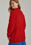 Джемпер Next FLUFFY COSY V-NECK LONGSLEEVE, Cherry Red/Red - фото 2