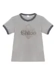 Футболка с логотипом Chloé, серый - фото