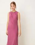 Платье миди без рукавов Mango розового цвета - фото 2