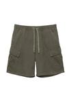 Шорты PULL&BEAR BERMUDA, Dark Green - фото 6