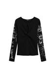 Desigual Лонгслив в черном цвете - фото