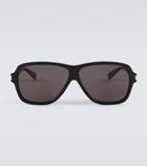 Солнцезащитные очки carolyn shield sl 609 Saint Laurent, черный - фото