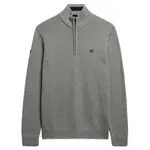 Свитер Superdry M6110706A half zip, серый - фото