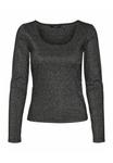 Топ Vero Moda Long sleeved top, Black - фото 6