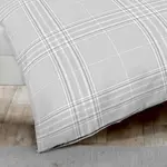 Постельное белье Biber Pure 155x220 см + 80x80 см серебро Kaeppel - фото 4